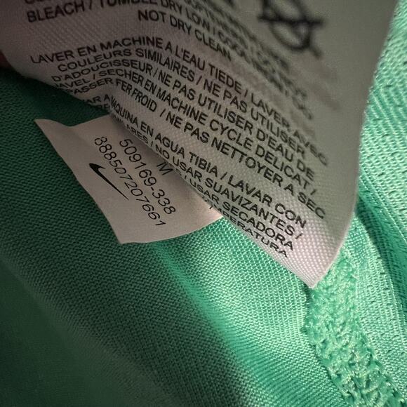 Nike Golf Polo Shirt Mens Medium Green Tour Performance Dri-FIT PGA Swoosh - Picture 6 of 8